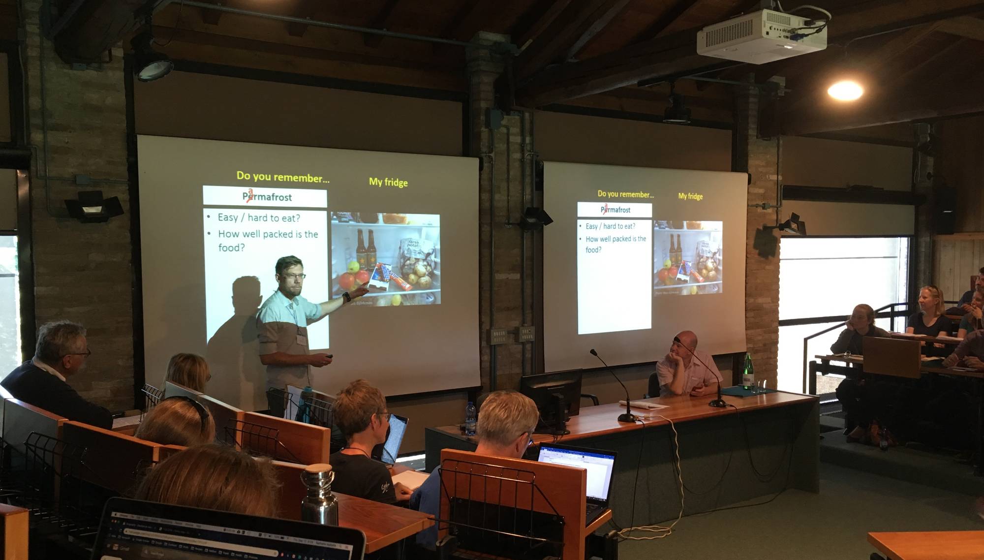 Lecturing at the meeting